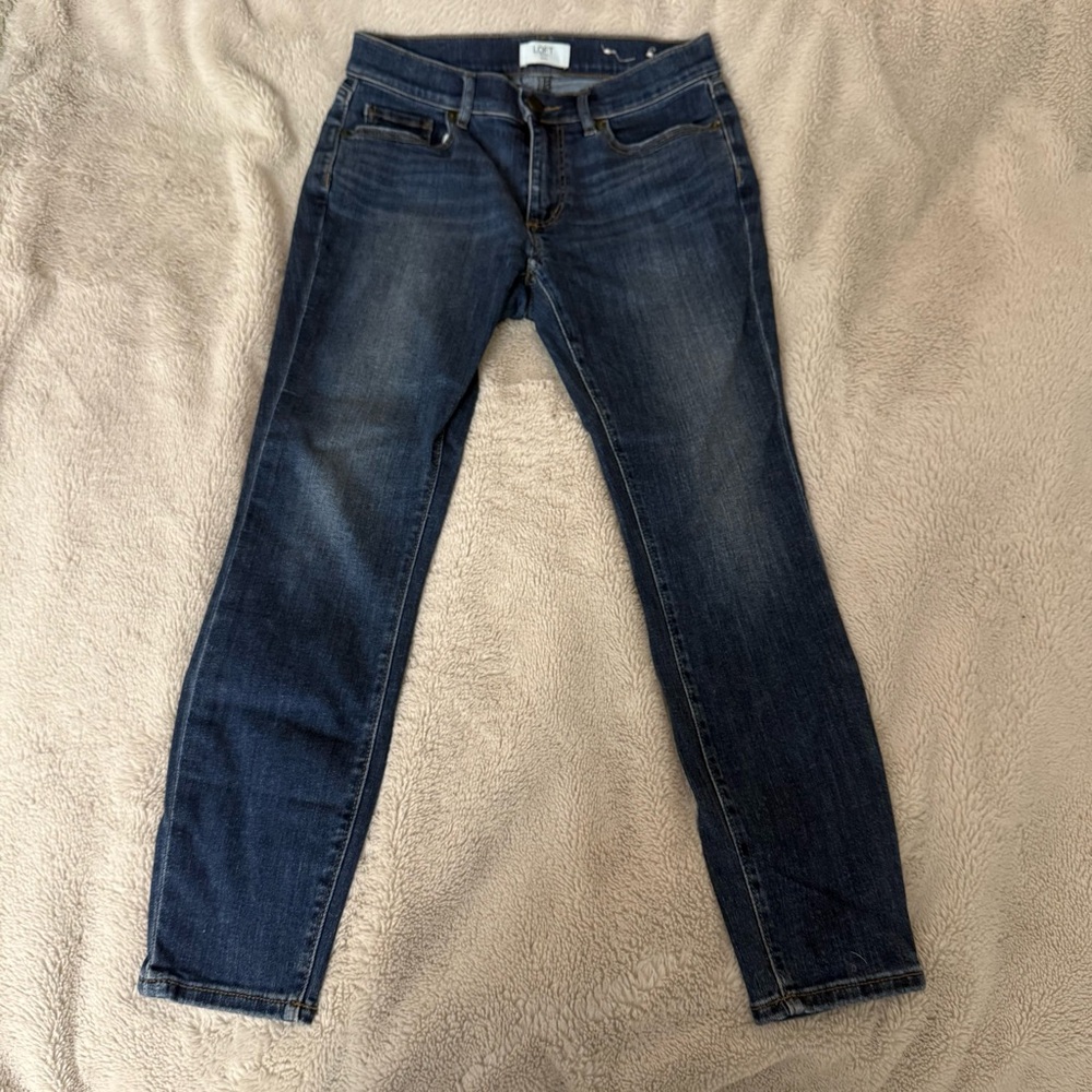 LOFT Outlet Skinny Ankle Jeans - Picture 1 of 4